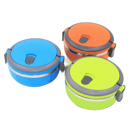 Box Ronde Isotherme Inox avec Poignée - Gadgets de Cuisine
