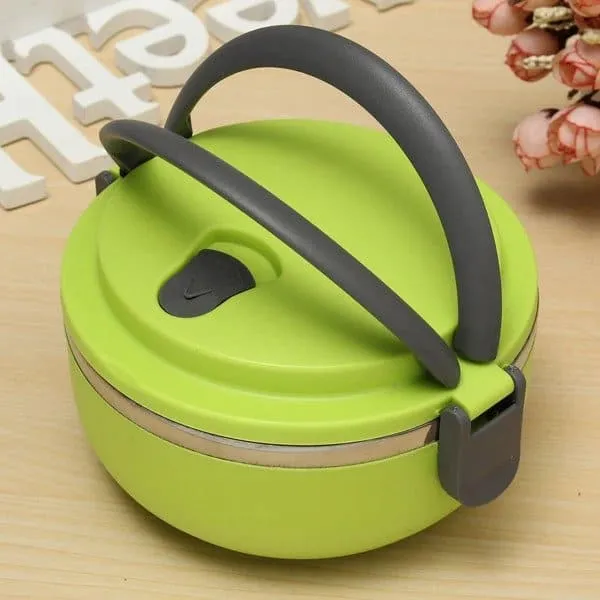 Box Ronde Isotherme Inox avec Poignée - Gadgets de Cuisine