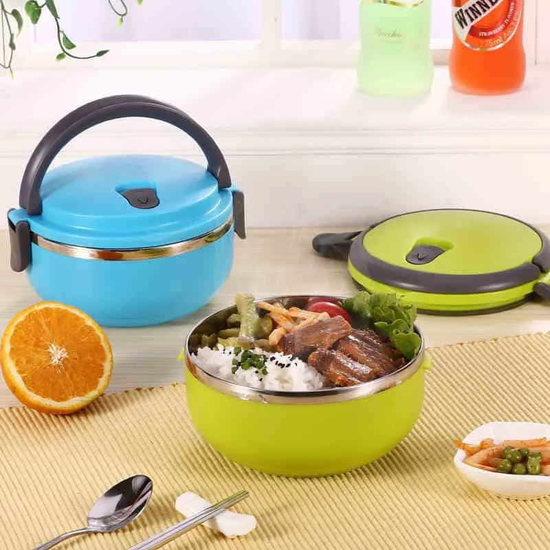 Box Ronde Isotherme Inox avec Poignée - Gadgets de Cuisine