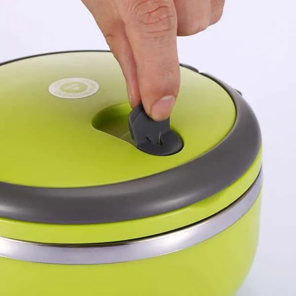 Box Ronde Isotherme Inox avec Poignée - Gadgets de Cuisine