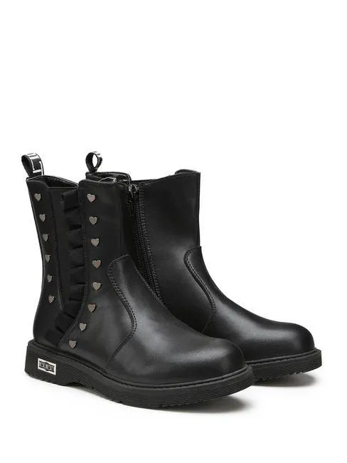 Cult Sabbath 0008 Kids Bottines À Clous Coeur Noir - Achetez À Prix Outlet!