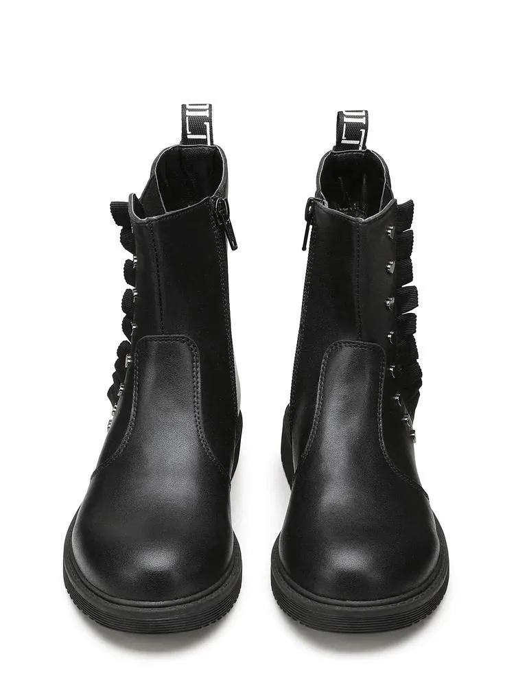 Cult Sabbath 0008 Kids Bottines À Clous Coeur Noir - Achetez À Prix Outlet!