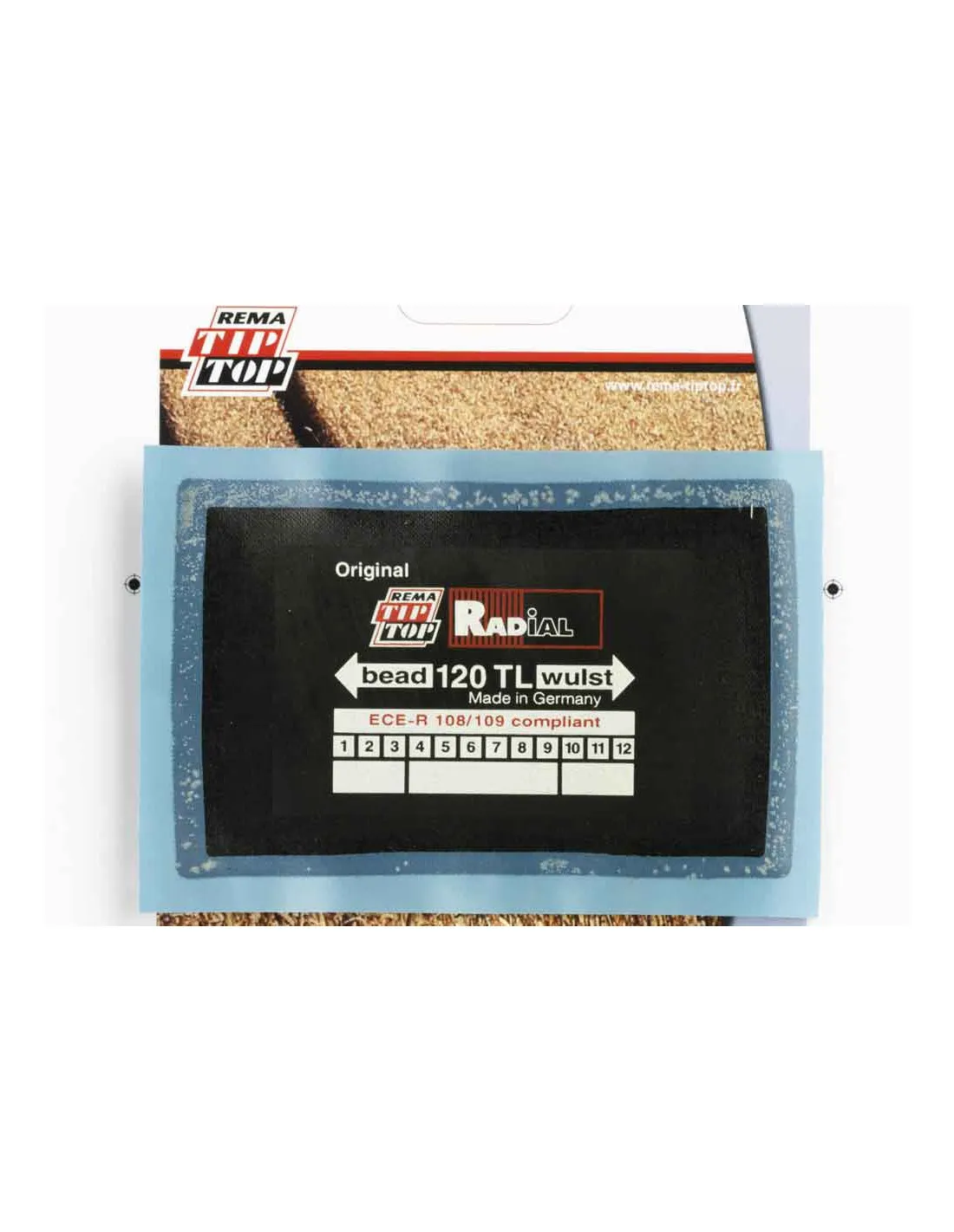 Emplâtre RAD 120 TL pneu agricole 80x125mm - - 4004183Générique