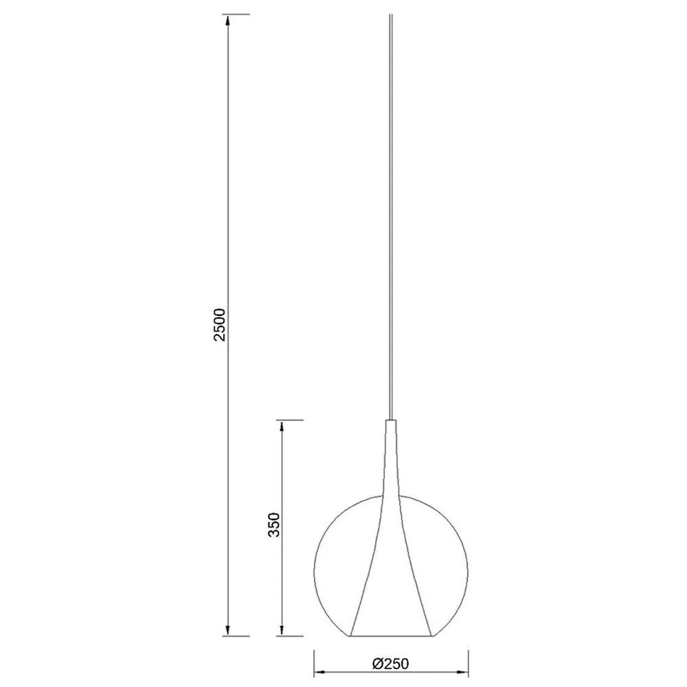 MANTRA 8244 Suspension (sans patère) bronze ELSA