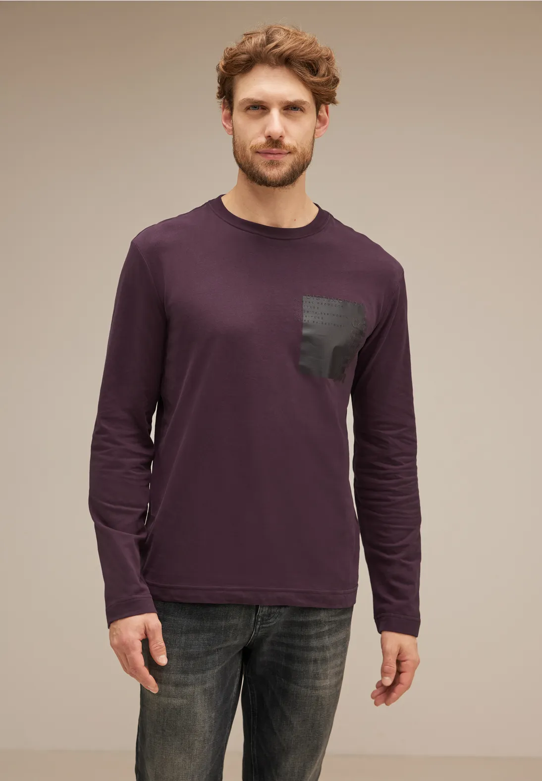 Street One MEN T-shirt à manches longues avec imprimé 