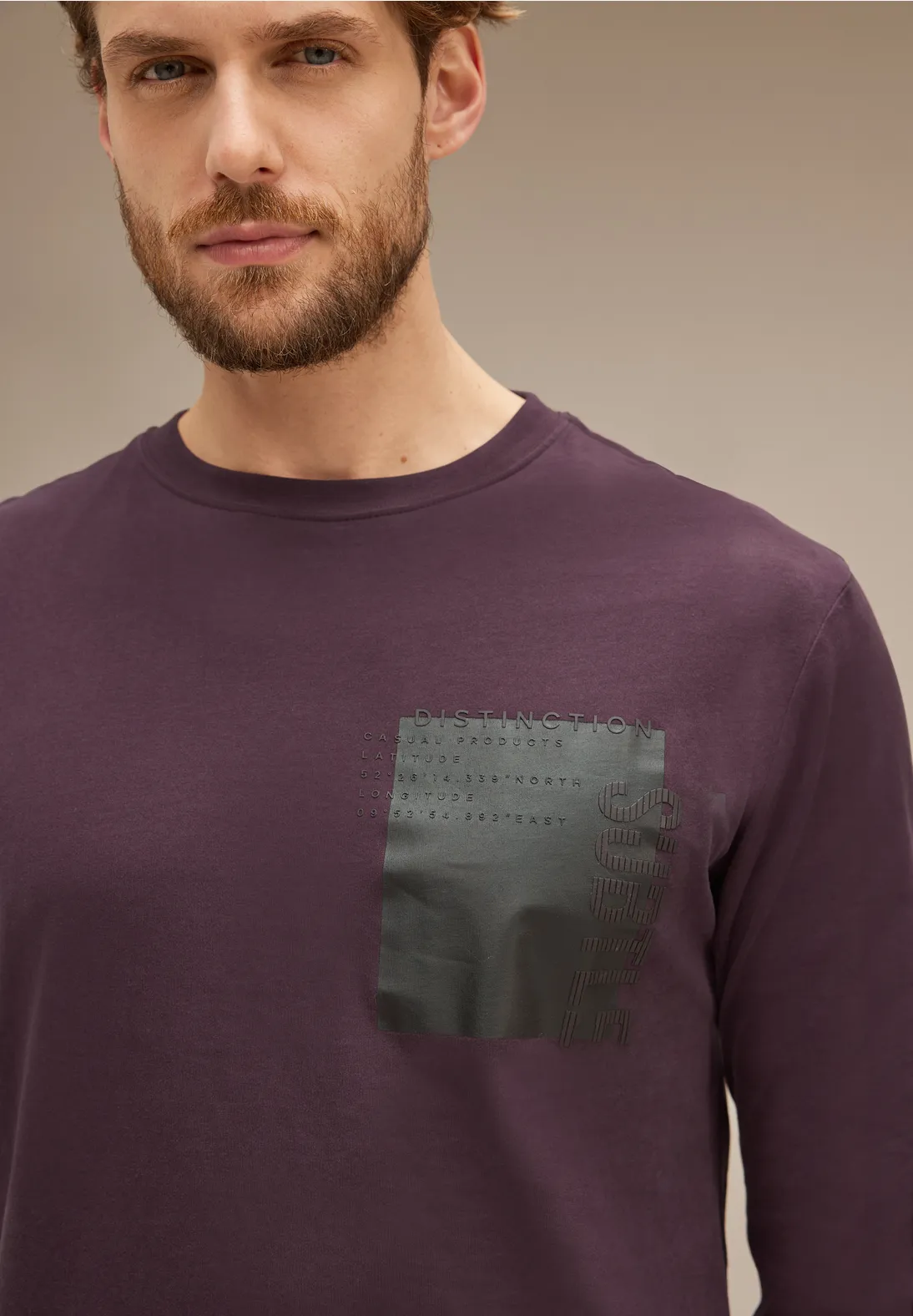Street One MEN T-shirt à manches longues avec imprimé 