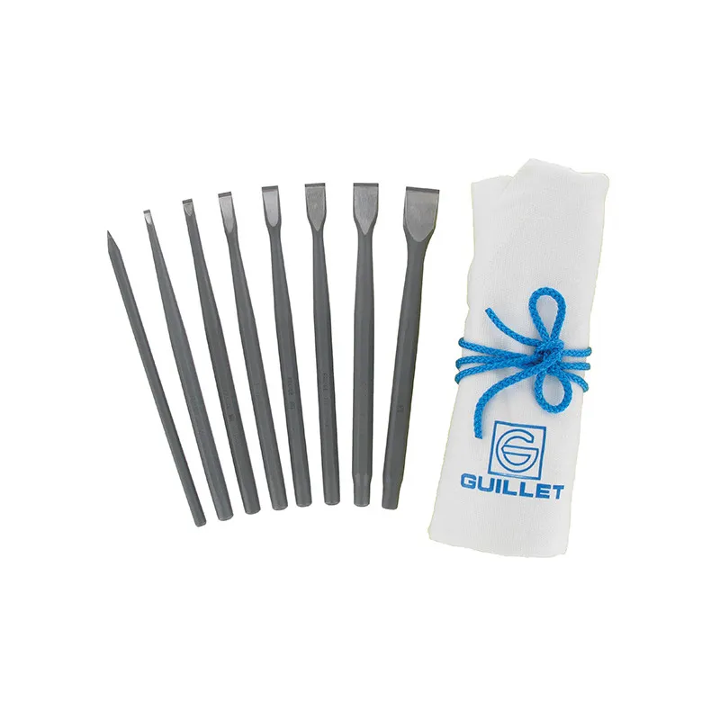 Trousse 8 outils de sculpture sur pierre en carbure pour professionnels